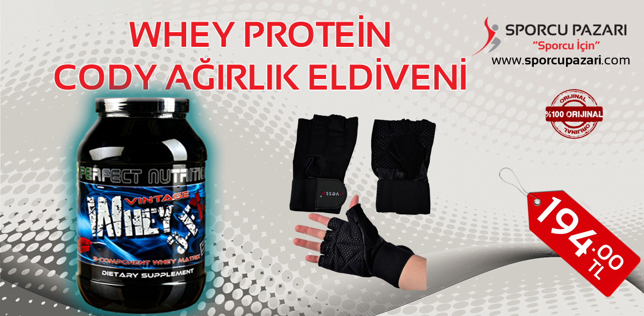 Whey Protein + Cody Ağırlık Eldiveni